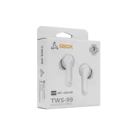 EARBUDS Slušalice + mikrofon SBOX Bluetooth EB-TWS99 Bijele/ANC+ 4 Mic ENC