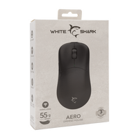 Miš WHITE SHARK WGM-5015 AERO, 10000 DPI, crni, bežični