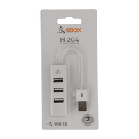 USB razdjelnik SBOX H-204, USB 2.0, 4 ulaza, bijeli