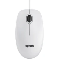 Miš LOGITECH B100, žičani, bijeli (910-003360)