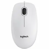 Miš LOGITECH B100, žičani, bijeli (910-003360)