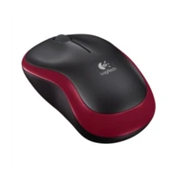 Miš LOGITECH M185, bežični, crno-crveni (910-002240)