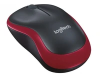 Miš LOGITECH M185, bežični, crno-crveni (910-002240)