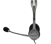 Slušalice za PC LOGITECH H110, 3.5mm, srebrno-crne (981-000271)
