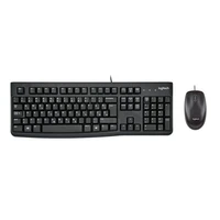 Tipkovnica + miš LOGITECH MK120, žični, crni (920-002549)