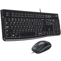 Tipkovnica + miš LOGITECH MK120, žični, crni (920-002549)