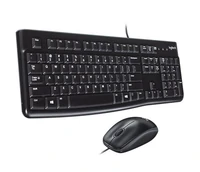 Tipkovnica + miš LOGITECH MK120, žični, crni (920-002549)