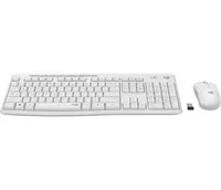 Tipkovnica + miš LOGITECH MK295, bežični, bijeli (920-009824)