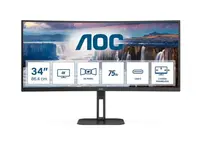 Monitor AOC CU34V5C, 34", WQHD, 75Hz, 1ms, HDMI, DP, zakrivljeni Monitor AOC CU34V5C, 34", WQHD, 75Hz, 1ms, HDMI, DP, zakrivljeni