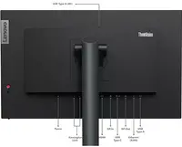 Monitor LENOVO ThinkVision P24h-30, 24", QHD, 60Hz, 4ms, HDMI, DP