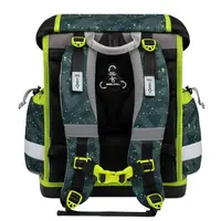 Torba školska Belmil classy with patches Green Splash 403-13/AG/PC-4