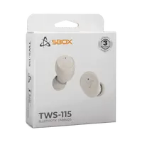 Bluetooth slušalice earbuds SBOX EB-TWS-115, bež