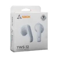 Bluetooth slušalice earbuds SBOX EB-TWS-12, bijele