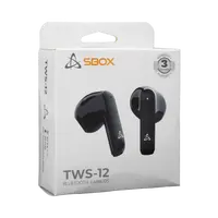 Bluetooth slušalice earbuds SBOX EB-TWS-12, crne