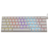Tipkovnica WHITE SHARK GK-002221 WAKIZASHI, US, BLUE SW, bijela