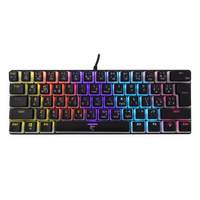 Tipkovnica WHITE SHARK GK-2202 ASHIKO, HR, BLUE SW, crna