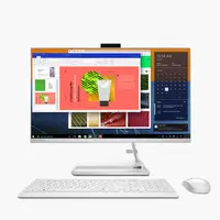 Stolno računalo AiO LENOVO IdeaCentre AIO 3 27ALC6, 27" FHD, Ryzen 3 7330U, 8GB, 512GB SSD, DVD/RW, tipk + miš, NoOS, bijelo