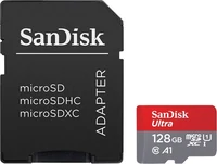Memorijska kartica 128 GB, SANDISK Ultra, microSDXC UHS-I, 140 MB/s (SDSQUAB-128G-GN6MA)