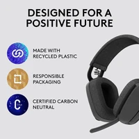 Slušalice za PC LOGITECH Headset Zone Vibe 100, bežične, crne (981-001213)