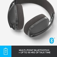 Slušalice za PC LOGITECH Headset Zone Vibe 100, bežične, crne (981-001213)