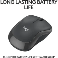 Miš LOGITECH M240 Silent, bežični, Bluetooth, crni (910-007119)