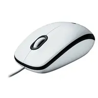 Miš LOGITECH M100, žičani, bijeli (910-006764)