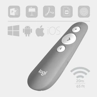Prezenter LOGITECH R500, bežični, svijetlo sivi (910-006520)