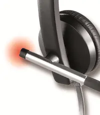 Slušalice za PC LOGITECH H650e, USB, žičane, mono, crne (981-000514)