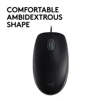 Miš LOGITECH B110 Silent, žičani, crni (910-005508)