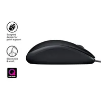Miš LOGITECH B110 Silent, žičani, crni (910-005508)