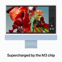 Stolno računalo APPLE iMac 24" (2023) 4.5K M3 8C/10G 8/256GB, Blue, IT KB (MQRQ3)