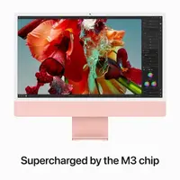 Stolno računalo APPLE iMac 24" (2023) 4.5K M3 8C/10G 8/256GB, Pink, IT KB (MQRT3)