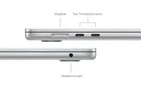 Laptop APPLE MacBook Air (2024) 15.3", M3 8C/10G 8GB/256GB, Silver, IT KB (MRYP3)