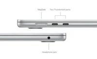 Laptop APPLE MacBook Air (2024) 15.3", M3 8C/10G 8GB/512GB, Silver, IT KB (MRYQ3)