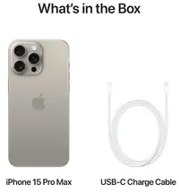 Mobitel APPLE iPhone 15 Pro Max, 1TB, 6.7", Natural Titanium (MU7J3)