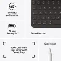 Tablet APPLE iPad (2022) 10Gen 10.9", 256GB, Silver (MPQ83)