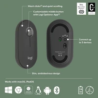 Miš LOGITECH Pebble 2 M350s, crni (910-007015)
