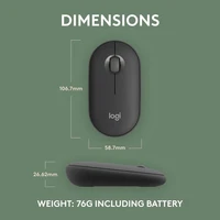Miš LOGITECH Pebble 2 M350s, crni (910-007015)