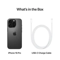 Mobitel APPLE iPhone 16 Pro 256GB, 6.3", Black Titanium (MYNH3)
