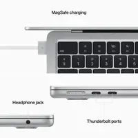 Laptop APPLE MacBook Air (2024) 13.6", M2 8C/8G 16GB/256GB, Silver, IT KB (MC7V4)