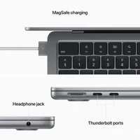 Laptop APPLE MacBook Air (2024) 13.6", M2 8C/8G 16GB/256GB, Space Grey, IT KB (MC7U4)