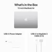 Laptop APPLE MacBook Air (2024) 13.6", M3 8C/10G 24GB/512GB, Silver, IT KB (MC8N4)