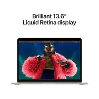 Laptop APPLE MacBook Air (2024) 13.6", M3 8C/10G 24GB/512GB, Starlight, IT KB (MC8P4)