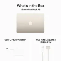 Laptop APPLE MacBook Air (2024) 13.6", M3 8C/10G 24GB/512GB, Starlight, IT KB (MC8P4)