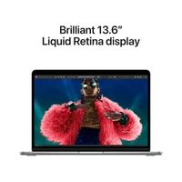 Laptop APPLE MacBook Air (2024) 13.6", M3 8C/8G 16GB/256GB, Space Grey, IT KB (MC8G4)