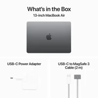 Laptop APPLE MacBook Air (2024) 13.6", M3 8C/8G 16GB/256GB, Space Grey, IT KB (MC8G4)