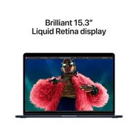 Laptop APPLE MacBook Air (2024) 15.3", M3 8C/10G 16GB/256GB, Midnight, IT KB (MC9G4)