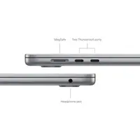 Laptop APPLE MacBook Air (2024) 15.3", M3 8C/10G 16GB/256GB, Space Grey, IT KB (MC9D4)
