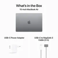 Laptop APPLE MacBook Air (2024) 15.3", M3 8C/10G 16GB/256GB, Space Grey, IT KB (MC9D4)