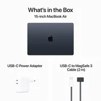Laptop APPLE MacBook Air (2024) 15.3", M3 8C/10G 24GB/512GB, Midnight, IT KB (MC9L4)
